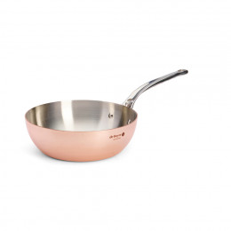 Konische Sauteuse Kupfer PRIMA MATERA Ø24cm - Edelstahlgriff