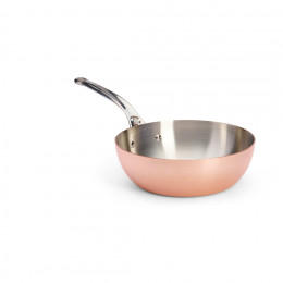 Konische Sauteuse Kupfer PRIMA MATERA Ø24cm - Edelstahlgriff