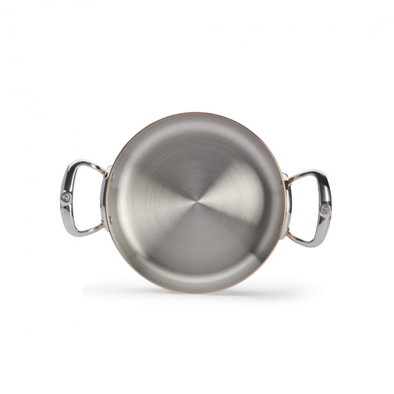 Copper sauté-pan with lid PRIMA MATERA Ø24cm - stainless steel handle