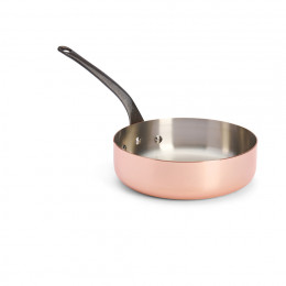 Copper sauté-pan PRIMA MATERA Tradition Ø24cm - cast iron handle