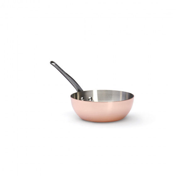 Copper riveted sauté-pan PRIMA MATERA Tradition Ø20cm - cast iron handle