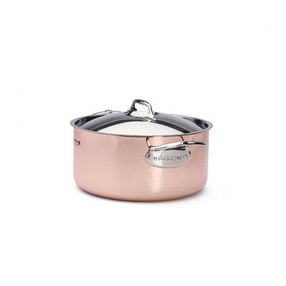 Copper stewpan INOCUIVRE Ø28cm with lid