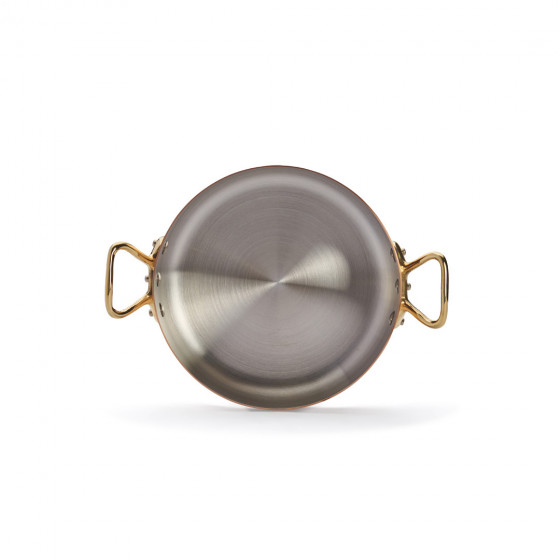 Copper sauté-pan INOCUIVRE Ø20cm with lid and brass handles