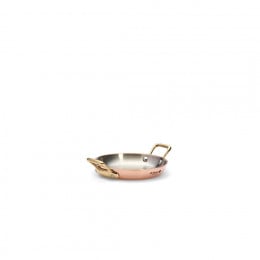 Copper baking dish INOCUIVRE Ø12cm brass handles