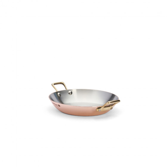 Copper baking dish INOCUIVRE Ø20cm brass handles