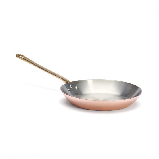Copper frying pan INOCUIVRE Ø28cm brass handle