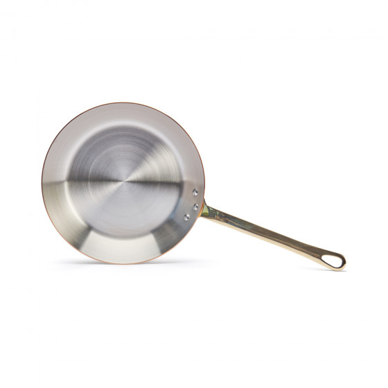 Bratpfanne Kupfer-Edelstahl INOCUIVRE Ø28cm mit Messinggriff
