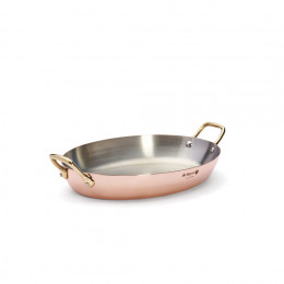 Copper pan INOCUIVRE Ø32cm brass handles