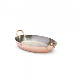 Copper pan INOCUIVRE Ø32cm brass handles