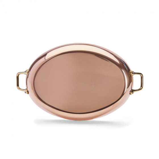 Copper pan INOCUIVRE Ø36cm brass handles