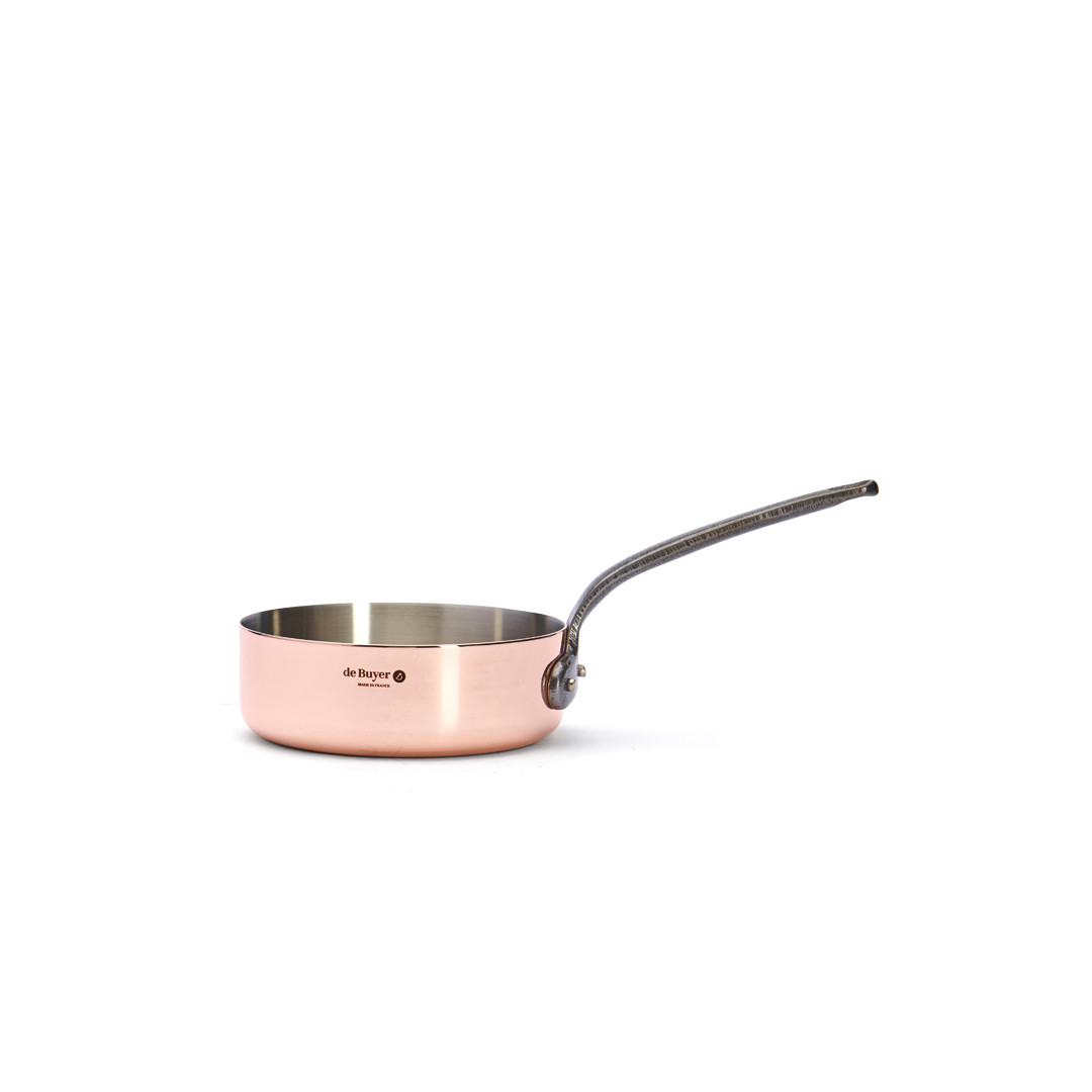 De Buyer 'Inocuivre' Copper Sauté Pan 16cm With Stainless Steel Lining & Handle - Professional Chef Quality Cookware - View #5
