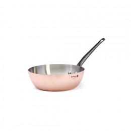 Copper conical sauté-pan INOCUIVRE Ø20cm cast-iron handle