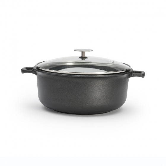 Round non-stick stewpan CHOC EXTREME Ø24cm with glass lid
