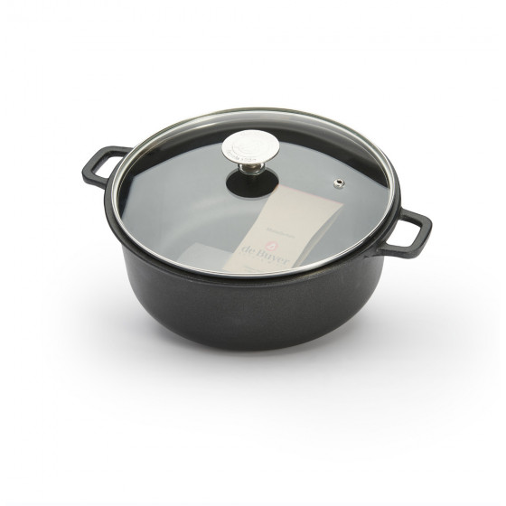 Round non-stick stewpan CHOC EXTREME Ø24cm with glass lid
