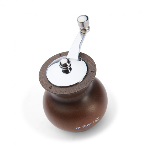 Salzmühle mit Kurbel Holz 7cm BOOGIE