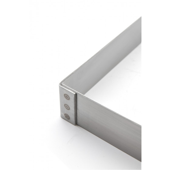 Cadre rectangulaire Opéra inox
