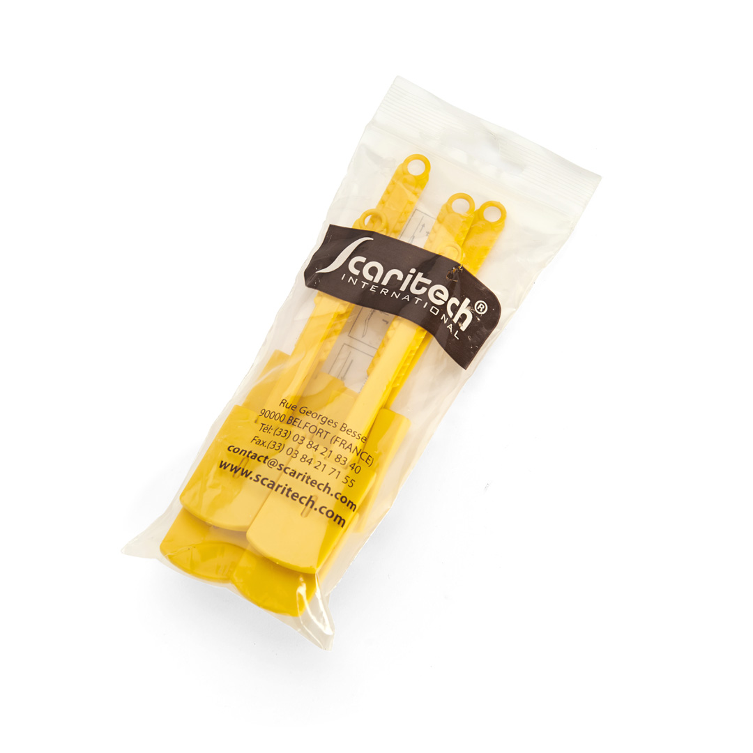 SET OF 10 DISPOSABLE BAKER BLADES, stainless steel, fixed blade, Baker blades De Buyer