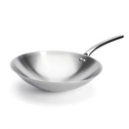 Stainless steel rounded WOK - Special induction hob