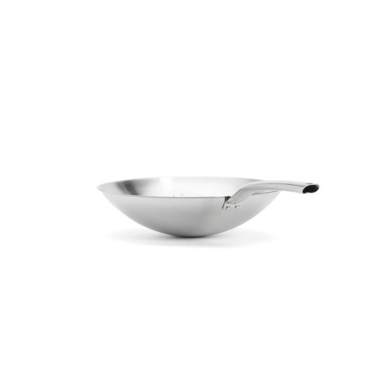 Stainless steel rounded Wok Ø36cm Special induction hob for wok