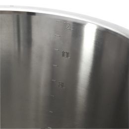 Seau gradué inox avec pied