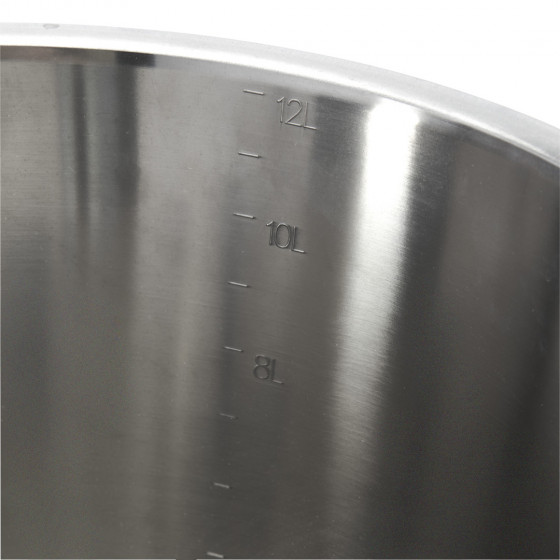 Seau gradué inox avec pied