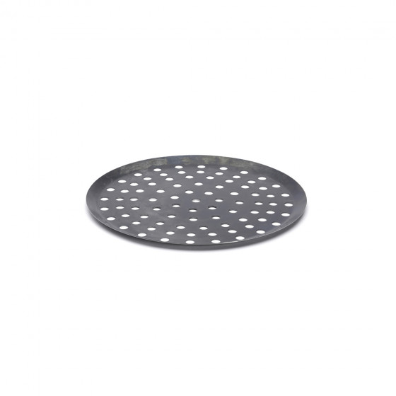 Round tray, perforated steel