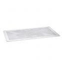 Flat baking tray, microperforated