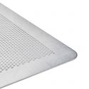 Flat baking tray, microperforated