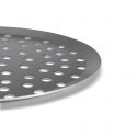 Non-stick round tray, perforated