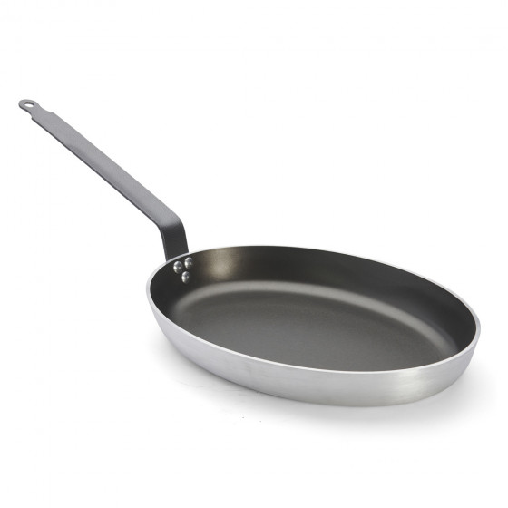 Ovale Fischpfanne Aluminium Antihaft CHOC Ø40cm