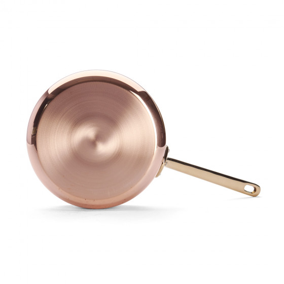 Sauteuse Kupfer-Edelstahl INOCUIVRE Ø24cm mit Messinggriff