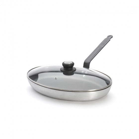 Non-stick frypan with glass lid CHOC RESTO INDUCTION