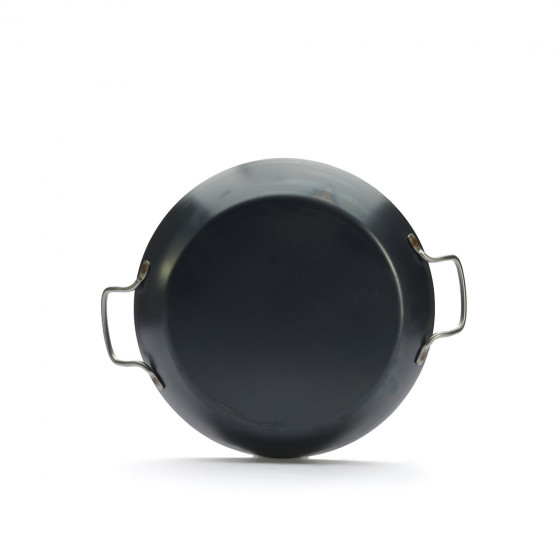 Blue steel paella pan LA LYONNAISE Ø34cm