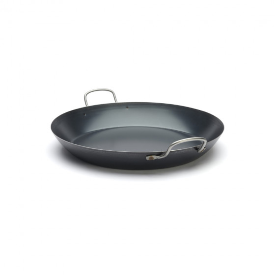 Blue steel paella pan LA LYONNAISE Ø42cm