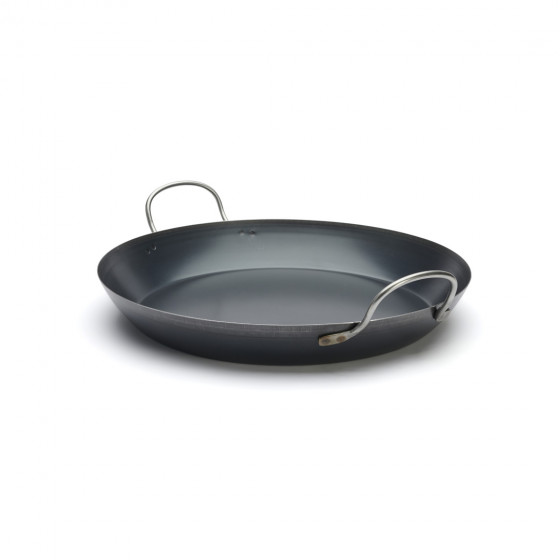 Blue steel paella pan LA LYONNAISE Ø47cm