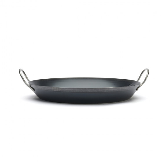 Paella-Pfanne 2 Griffen Blaustahl Ø47cm