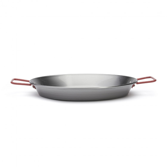 Steel paella pan with hammered bottom LA LYONNAISE
