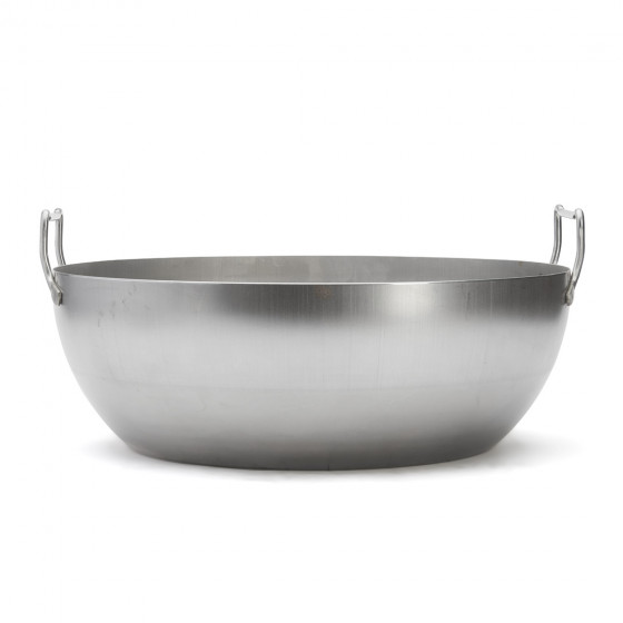 Rounded steel deep-fryer LA LYONNAISE Ø50cm