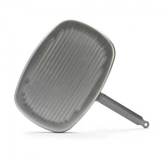 Steel "Grill" frypan CARBONE PLUS 38x26cm