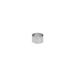 Perforated stainless steel circle Ht45mm