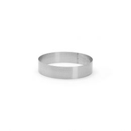 Perforated stainless steel circle Ht45mm