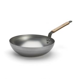 Gewölbter Wok mit Griff aus Eisen MINERAL B BOIS Ø32cm