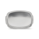 Rectangular stainless steel roasting dish 38x26 cm