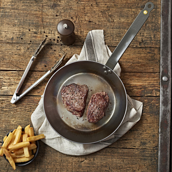 Set of 2 steel frying pans MINERAL B