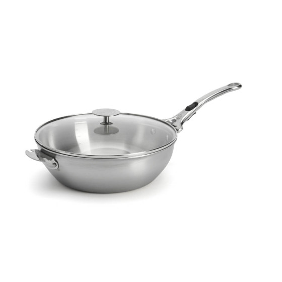 Removable rounded Stainless Steel Saute Pan ALCHIMY LOQY Ø24cm