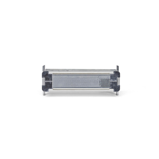 Perforated stainless steel Pâté en croûte Mould GEOFORME 24x5x6cm