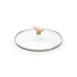 Universal glass lid with wooden handle Ø24cm