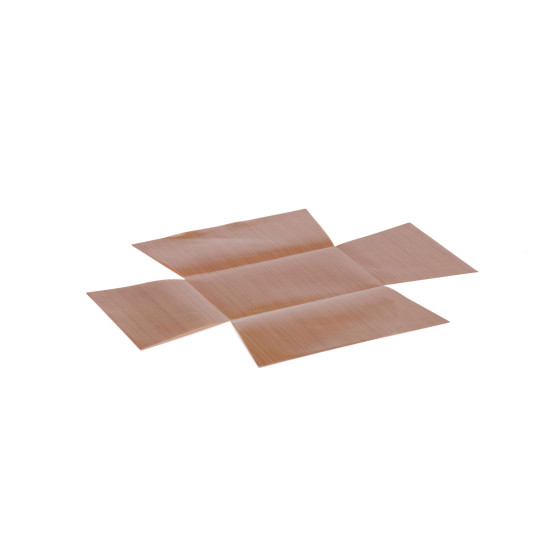 Perforated stainless steel cake mould 15x10,3cm + 2 non-stick baking sheets