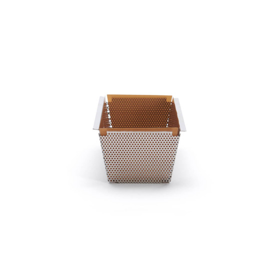 Rechteckige Backform aus Edelstahl 26x10,3cm + 2 Antihaft-Backtrennfolie
