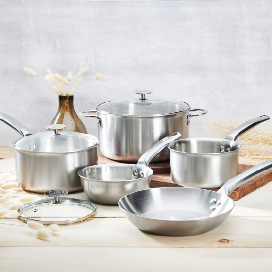 8-piece stainless steel cookware set ALCHIMY